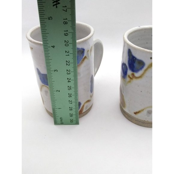 VTG '94 Tomlinson Craft Collection Baltimore Pottery Artisan Signed Mugs 4" - Picture 5 of 12